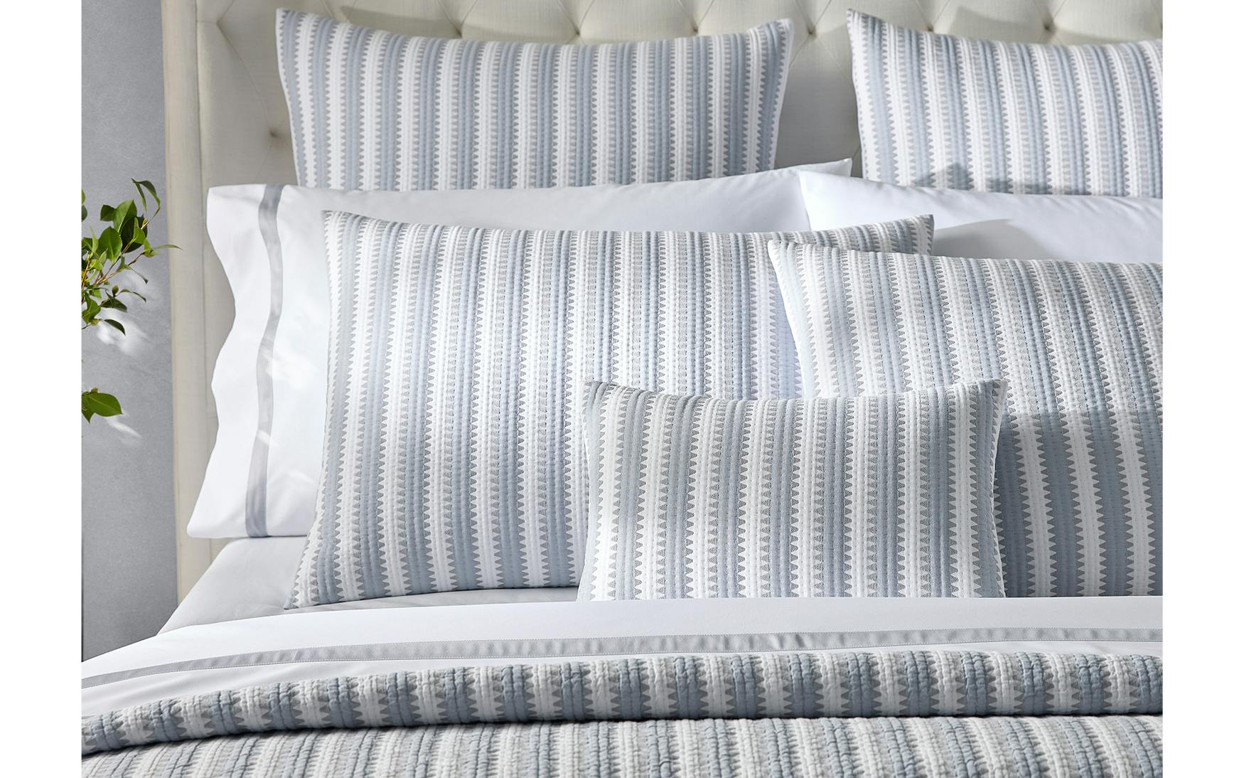 Matouk Apollo Stripe Matelasse Sham - Thumbnail 3