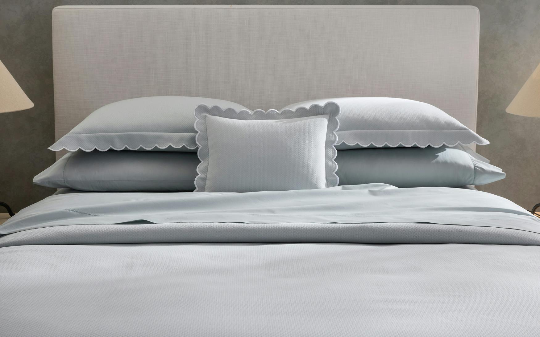 Matouk Diamond Pique Duvet Cover - Thumbnail 2