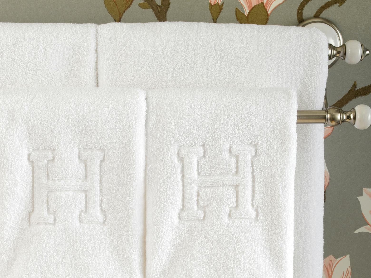 Matouk Auberge Initial Towels - Jane Leslie and Co.