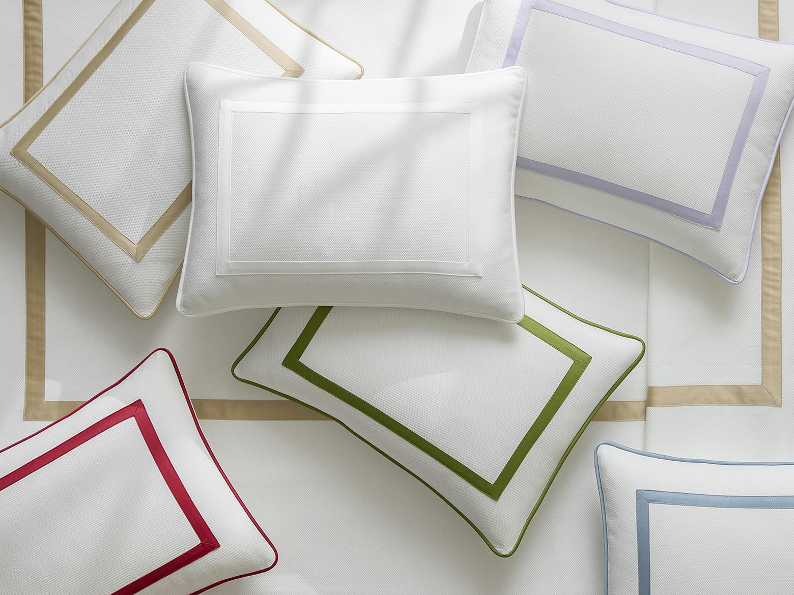 Louise Pique Coverlet Matouk Luxury Linens