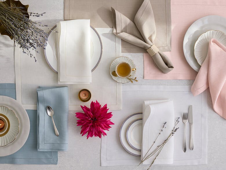 Valentina Hemstitch Placemat - set of 4 | Matouk Luxury Linens