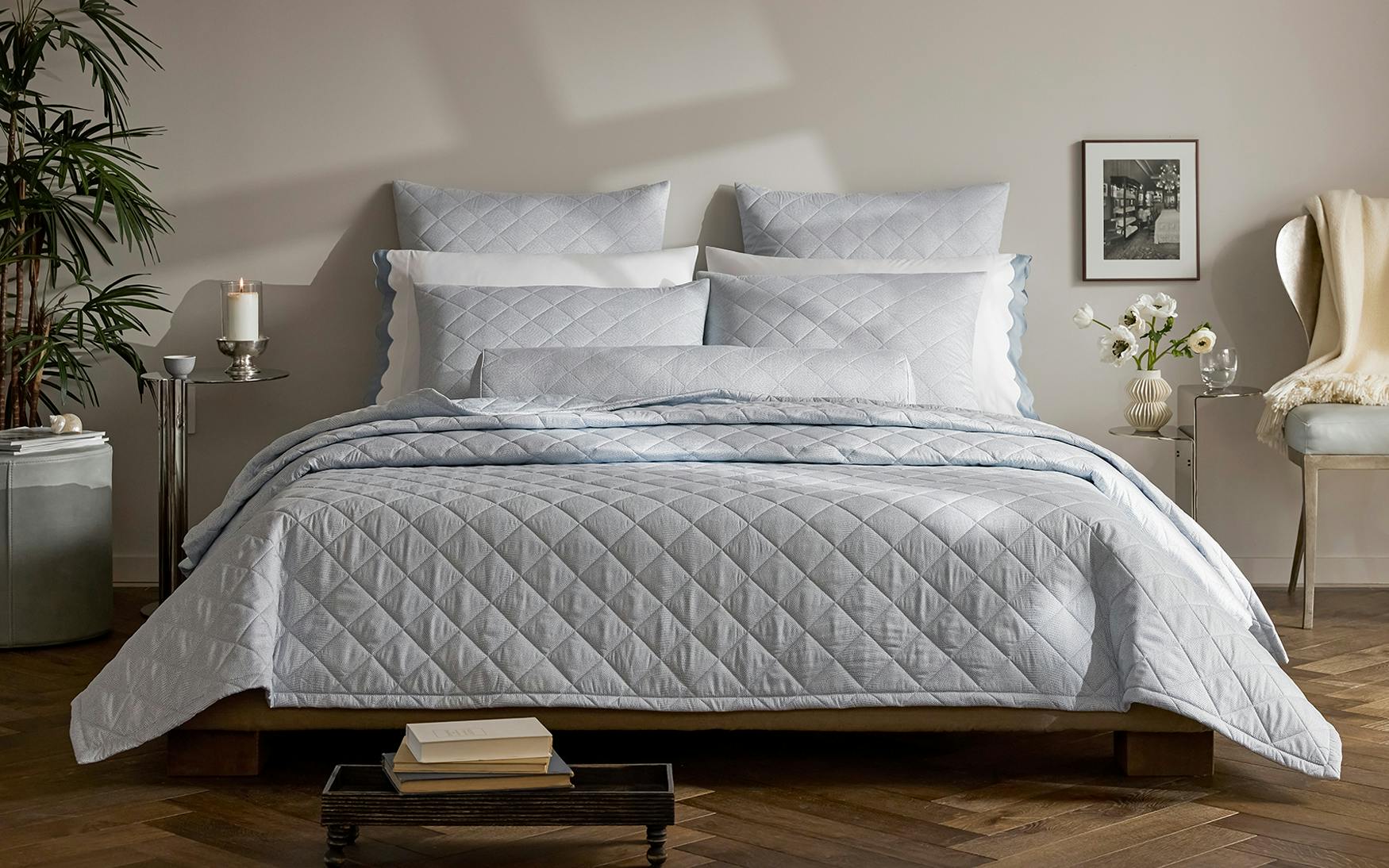 ベッドカバー 枕カバー キルト PYRENESS Morgan & Finch