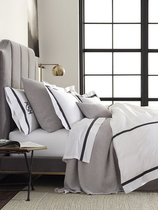 Coral Matouk Nocturne King Sham 21 x 36