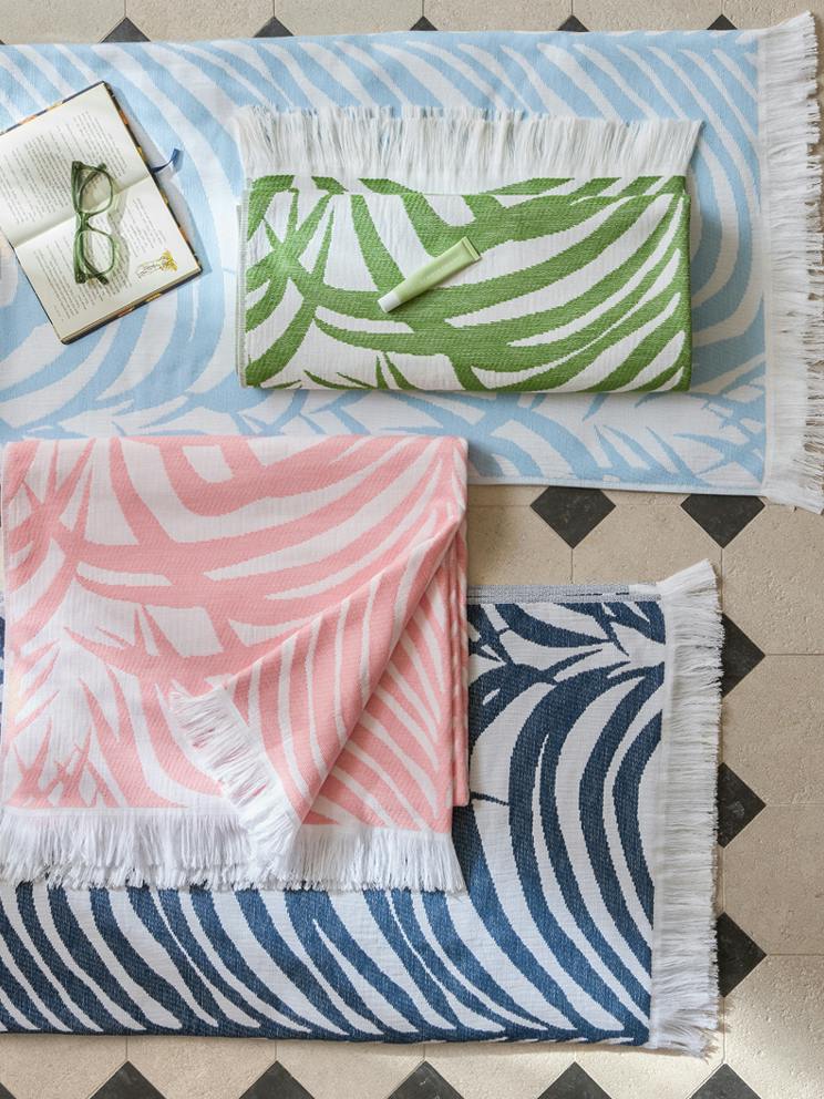 Zebra Palm Beach Towel | Matouk Luxury Linens