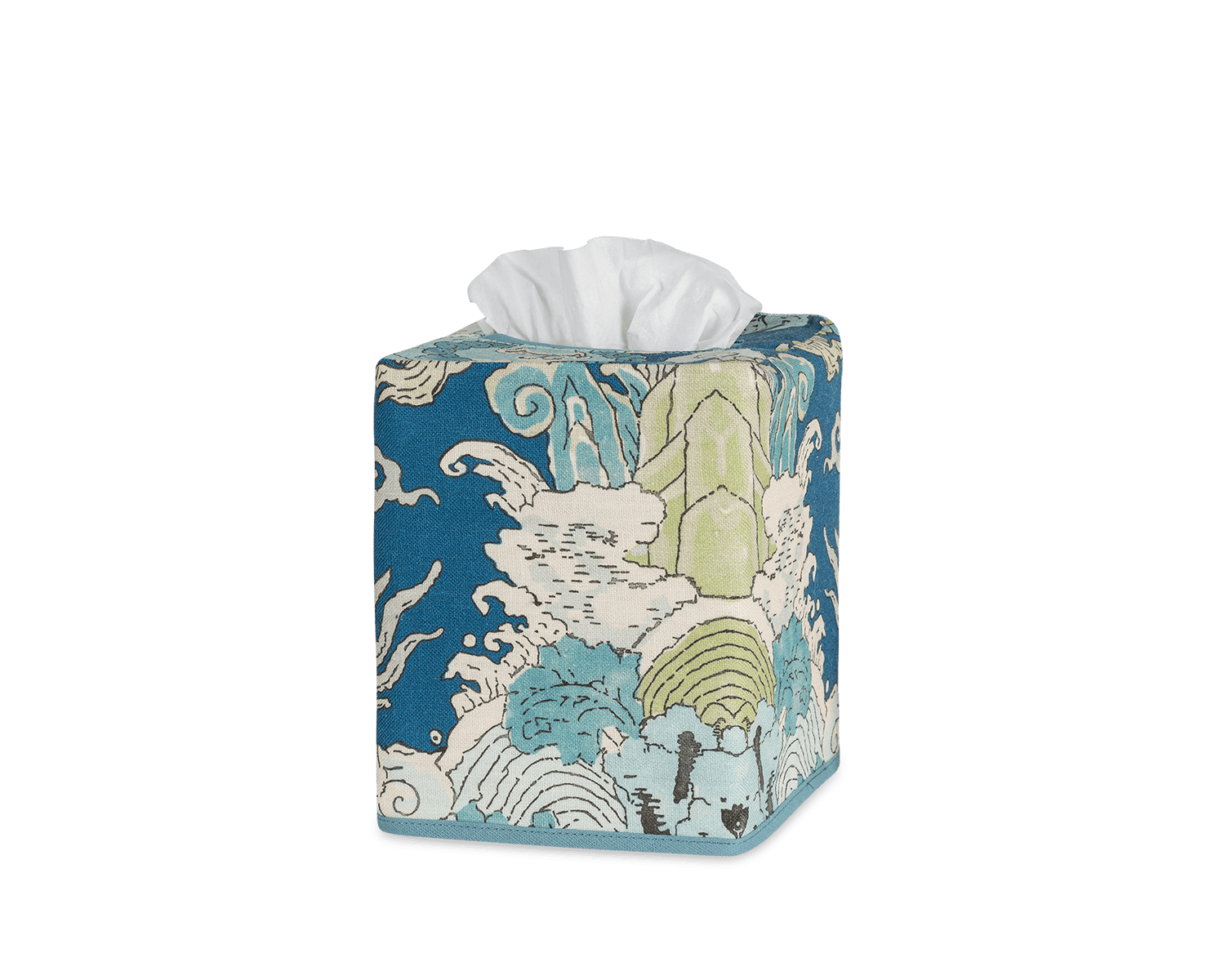 Magic Mountain Tissue Box Cover | Matouk Luxury Linens