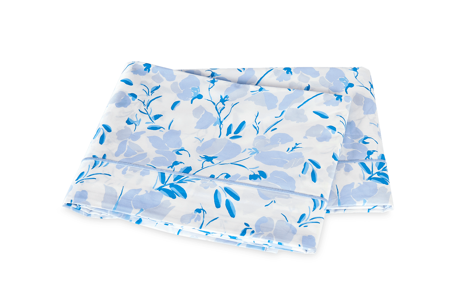 Matouk Alexandra King Size Flat Sheet | Sky